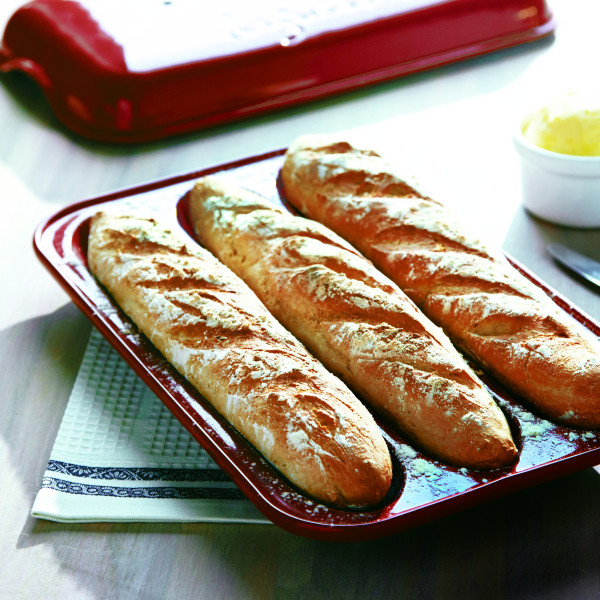 Baguette Bread Baker - Burgundy