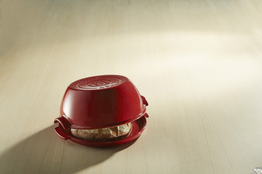 Round Bread Baker - Burgundy