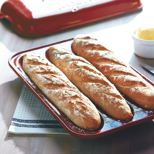 Mini-Baguettes Bread Baker - Burgundy