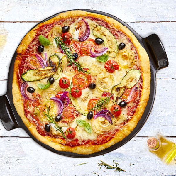 Smooth Pizza Stone - Charcoal