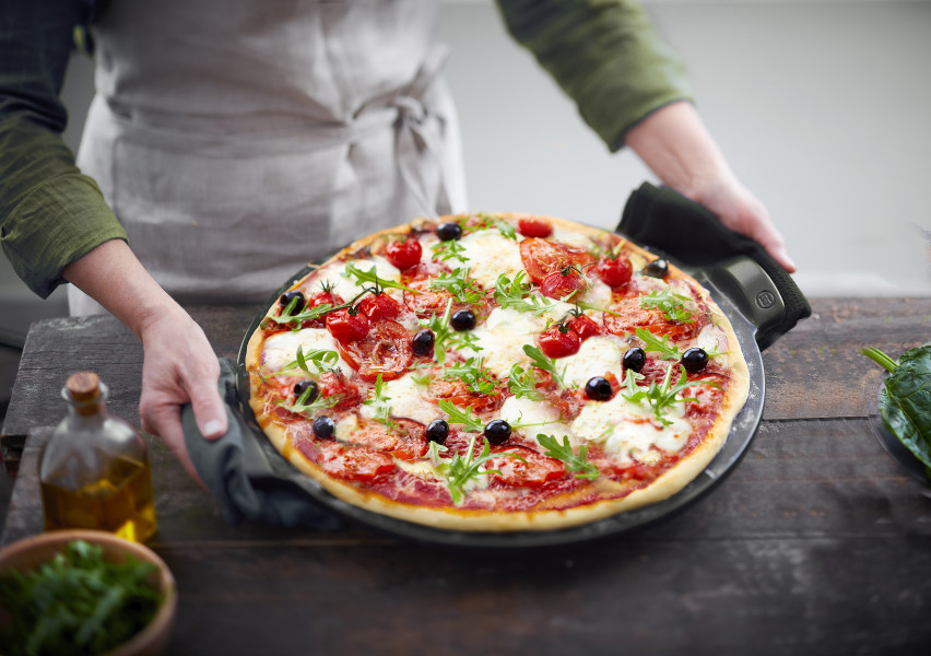 Smooth Pizza Stone - Charcoal