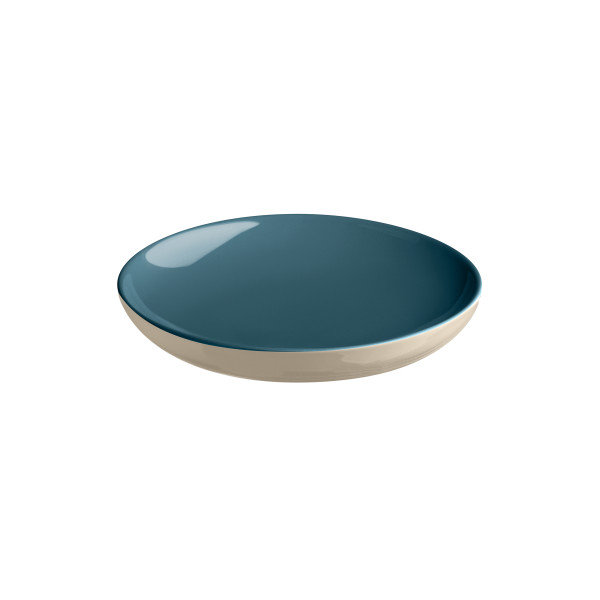 Deep Plate 20cm - Blue Flame/Ivory