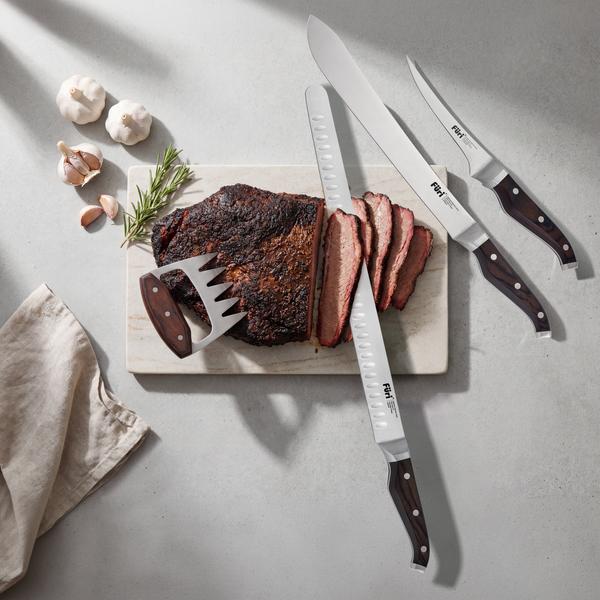 Triple Rivet Pitmaster Knife Roll Set - 5 Piece