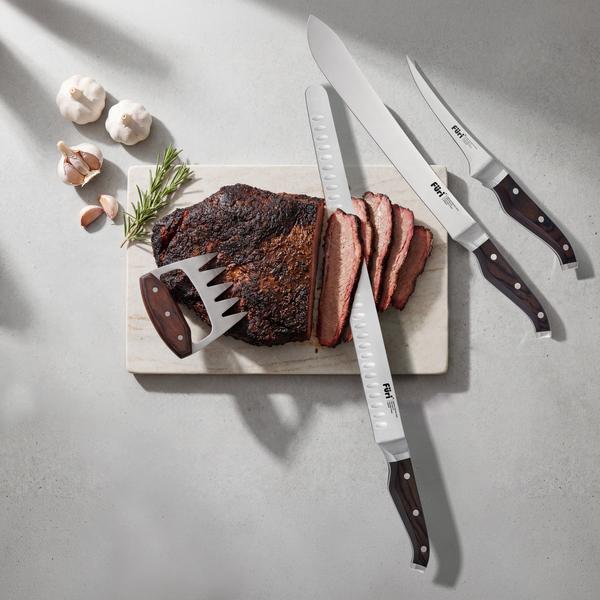 Triple Rivet Pitmaster Knife Roll Set - 5 Piece