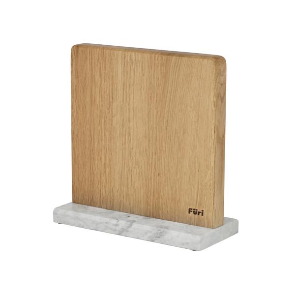 Magnetic Marble Block Large - White & White Oak
