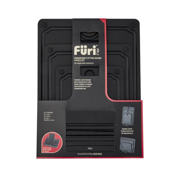 Duraboard Chopping Board Set with Stand -  4 Piece