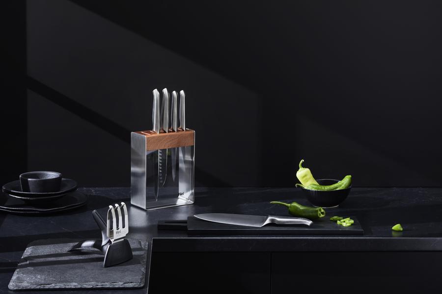 Pro Stainless Steel Knife Block Set 7 Piece