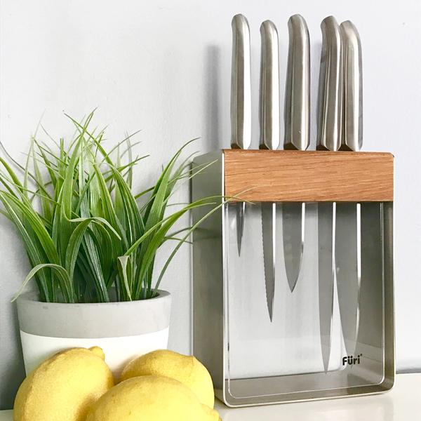 Pro Stainless Steel Knife Block Set 7 Piece