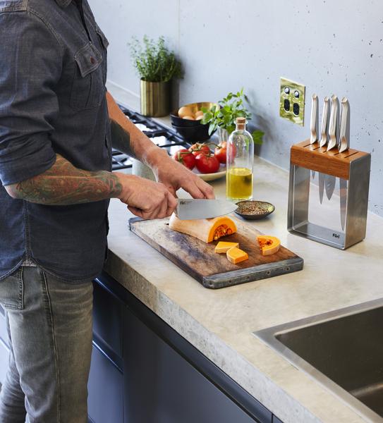 Pro Stainless Steel Knife Block Set 7 Piece