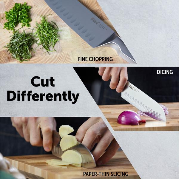 Stone Knife Block Snow Terrazzo Set 5 Piece