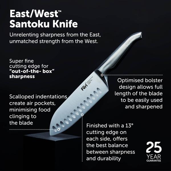 Stone Knife Block Set Snow Terrazzo 6 Piece