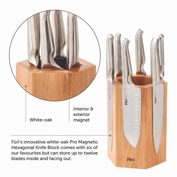 Magnetic Hexagonal Knife Block Set 7 Piece