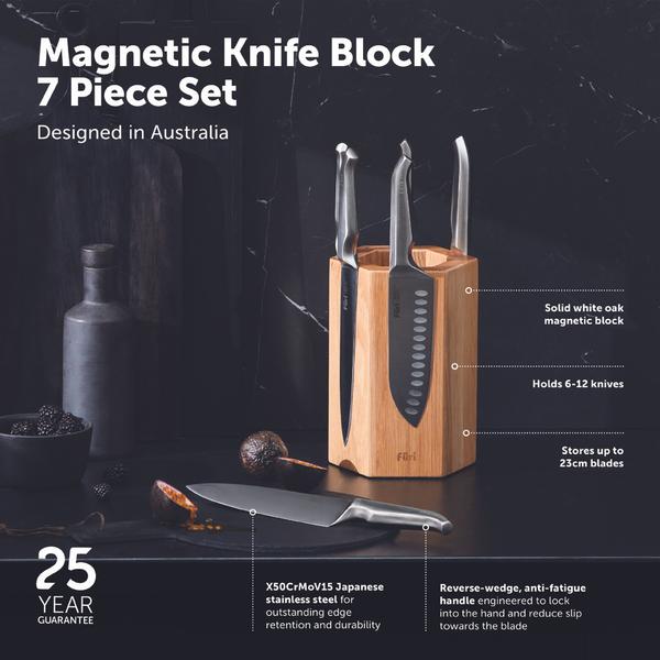 Magnetic Hexagonal Knife Block Set 7 Piece