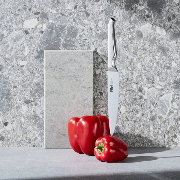 Stone Knife Block Flint Terrazzo Set 6 Piece