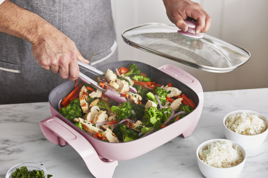Electric Skillet, Pink - PFAS Free