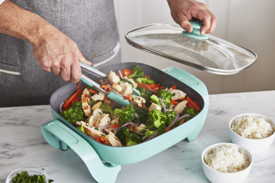 Electric Skillet- Turquoise