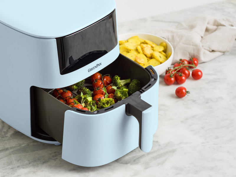 Bistro XXL PFAS Free Coloured Air fryer Light Blue - 7.2L