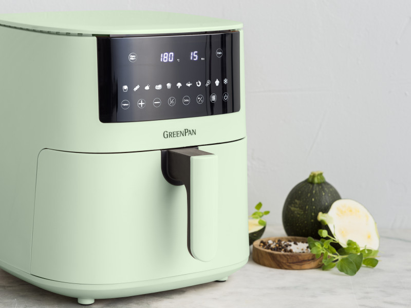 Bistro XXL PFAS Free Coloured Air fryer Mint Green - 7.2L