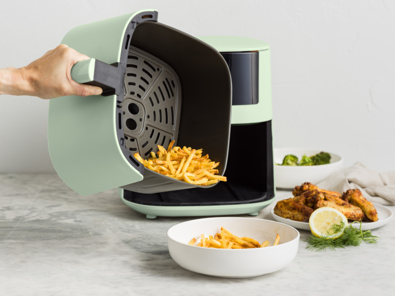 Bistro XXL PFAS Free Coloured Air fryer Mint Green - 7.2L