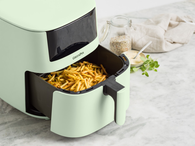 Bistro XXL PFAS Free Coloured Air fryer Mint Green - 7.2L
