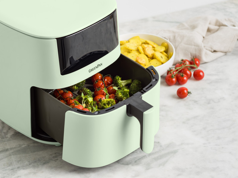 Bistro XXL PFAS Free Coloured Air fryer Mint Green - 7.2L