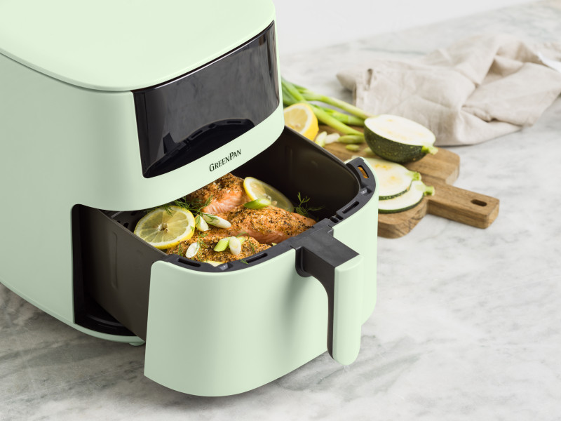 Bistro XXL PFAS Free Coloured Air fryer Mint Green - 7.2L