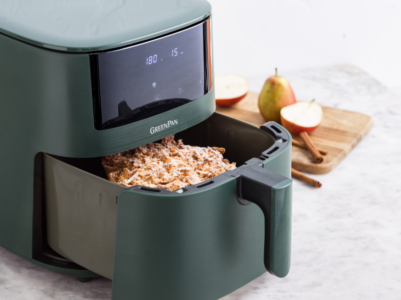 Bistro XXL Coloured Air fryer Pine Green 7.2L - PFAS Free