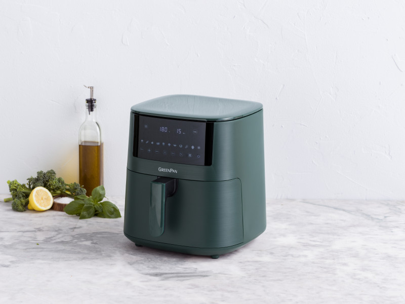 Bistro XXL Coloured Air fryer Pine Green 7.2L - PFAS Free