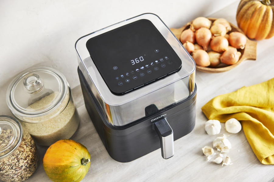 Bistro PFAS Free Airfryer with See-Thru Lid 6.5L