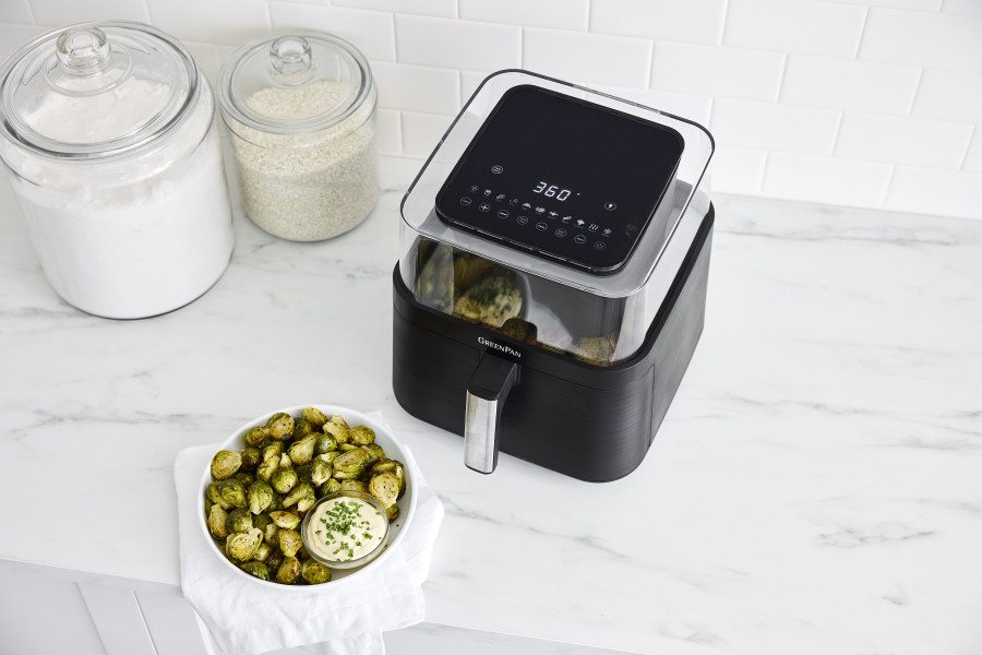 Bistro PFAS Free Airfryer with See-Thru Lid 6.5L