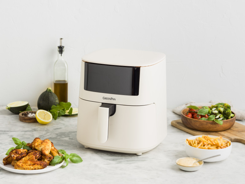 Bistro XXL PFAS Free Coloured Air fryer Taupe - 7.2L