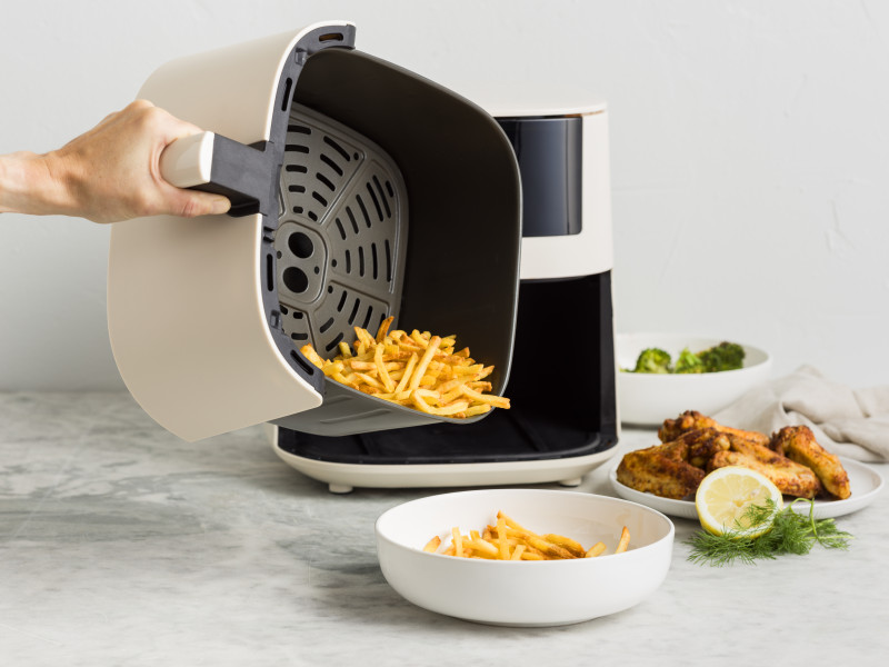 Bistro XXL PFAS Free Coloured Air fryer Taupe - 7.2L