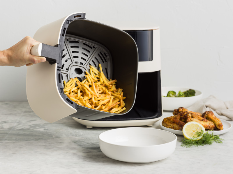 Bistro XXL PFAS Free Coloured Air fryer Taupe - 7.2L