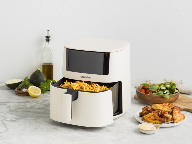 Bistro XXL PFAS Free Coloured Air fryer Taupe - 7.2L