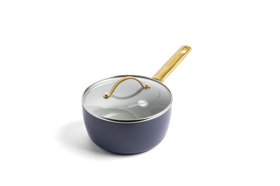 Padova Navy Blue PFAS Free Covered Saucepan 18cm/2L