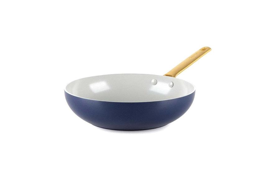Padova Navy Blue PFAS Free Open wok 28cm/ 3.7L