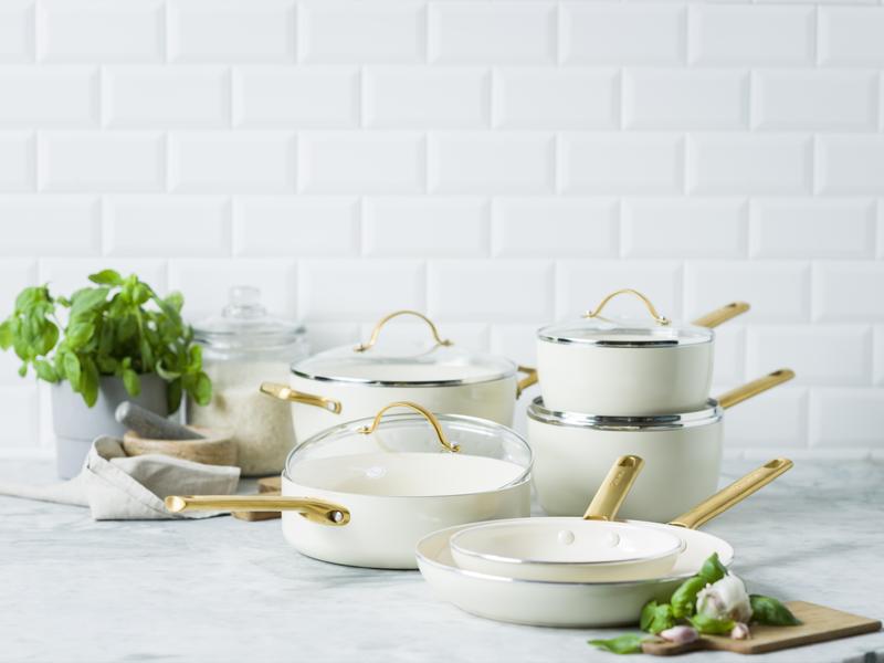 Padova 6 (10) Piece PFAS Free Cookset Cream White