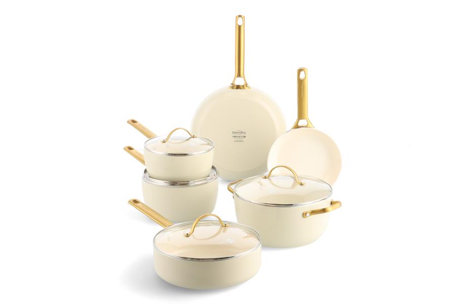 Padova 6 (10) Piece PFAS Free Cookset Cream White
