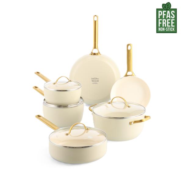 Padova 6 (10) Piece PFAS Free Cookset Cream White