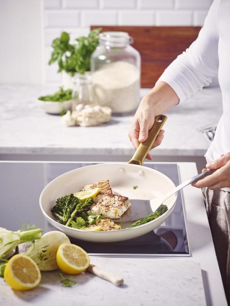 Padova 28cm Open Frypan Cream