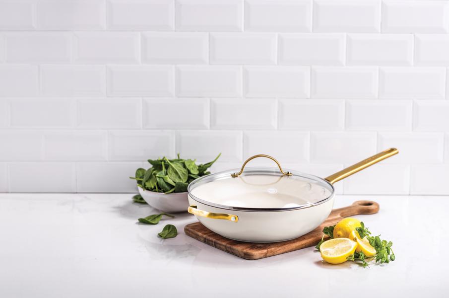 Padova Covered Wok 32cm/5.42L Cream