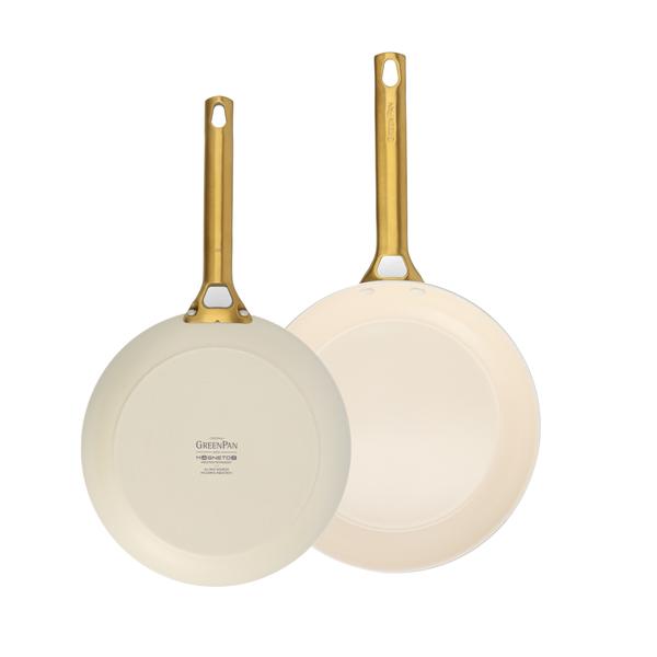 Padova 2 Piece PFAS Free Frypan 26/30cm Cream