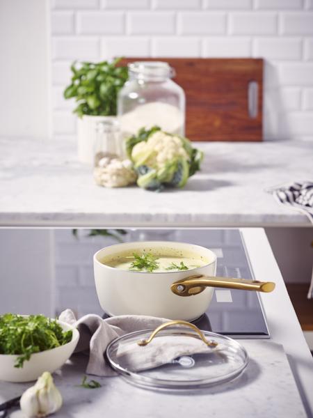 Padova PFAS Free Saucepan 18cm/2.01L Cream