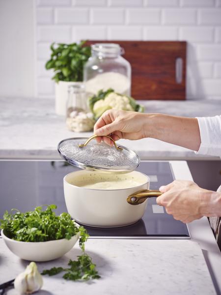 Padova PFAS Free Saucepan 18cm/2.01L Cream