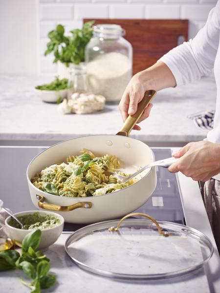 Padova PFAS Free Saute Pan 28cm/3.6L Cream