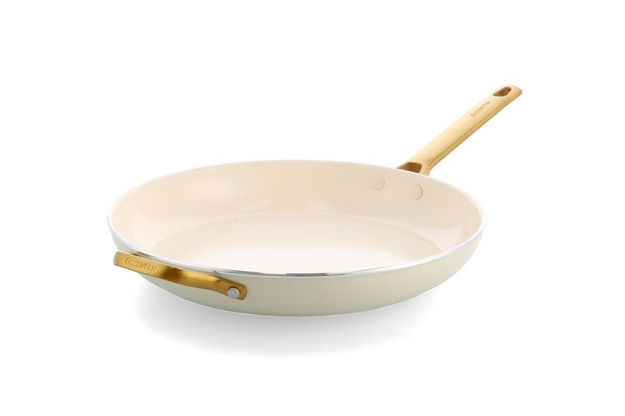 Padova PFAS Free Frypan 32cm with Helper Handle Cream
