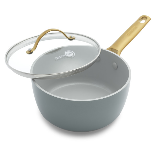 Padova Smokey Blue PFAS Free Covered Saucepan 18cm / 2.01L