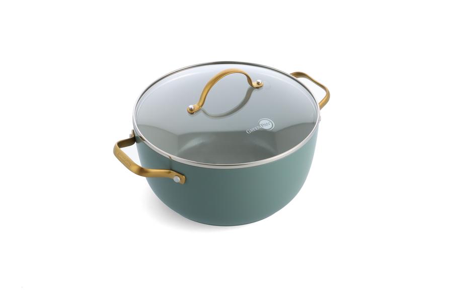 Padova Smokey Blue PFAS Free Covered Casserole 24cm/4.7L