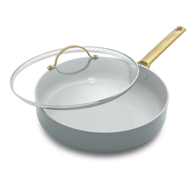 Padova Smokey Blue Covered Sauté Pan 28cm/3.6L