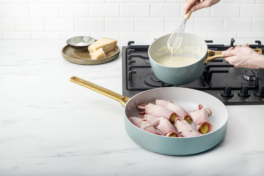 Padova Smokey Blue PFAS Free Covered Sauté Pan 28cm/3.6L